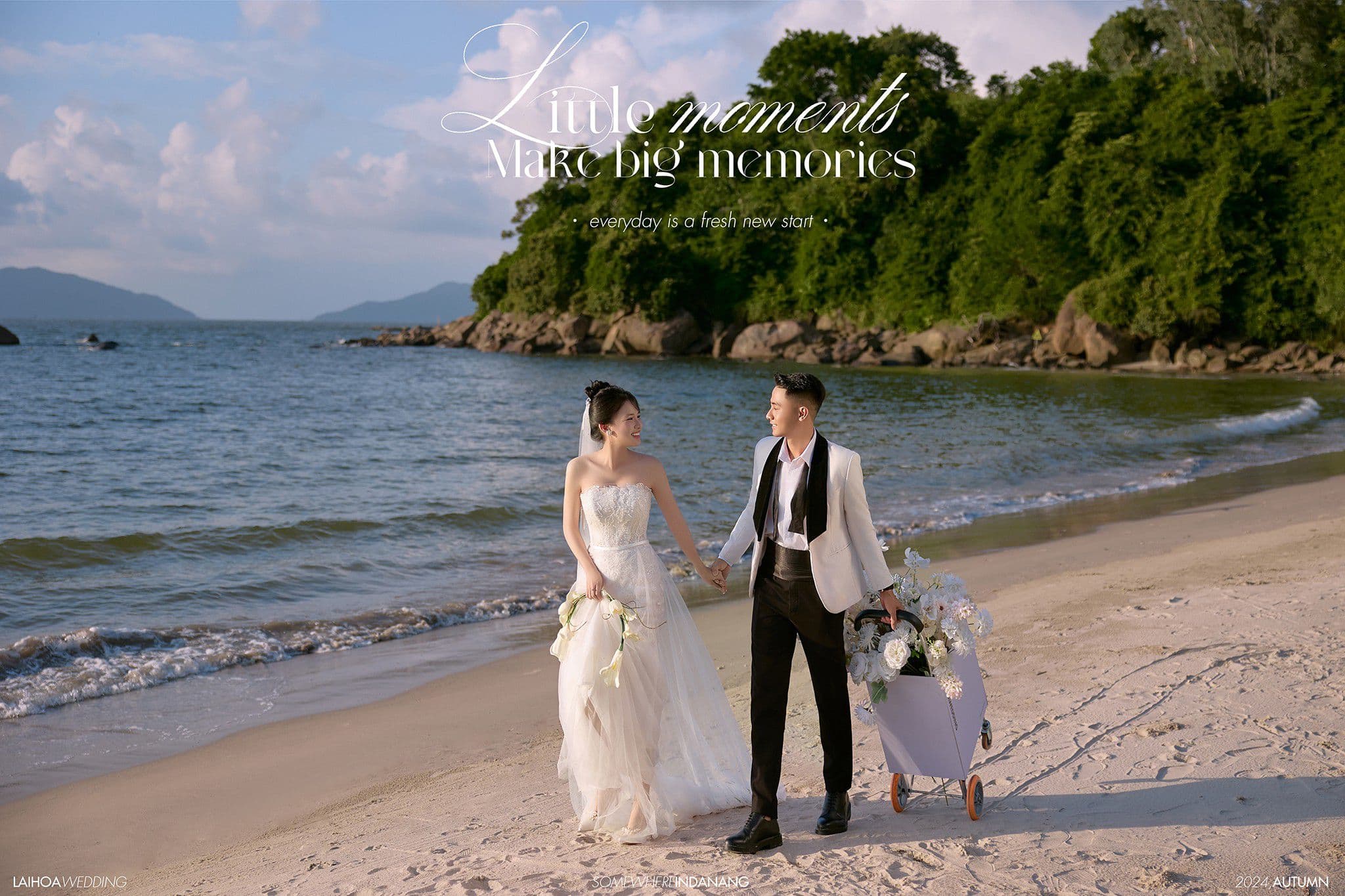 Tường Vi & Quang Minh – Chụp ảnh cưới lãng mạn ở biển Tiên Sa